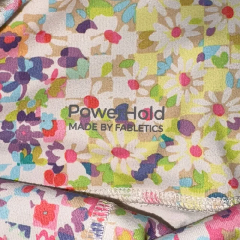 Fabletics Define PowerHold High-Waisted 7/8 Legging-Patchwork Daisy-XXS (0-2)-GU - Picture 5 of 7
